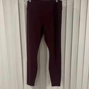 Fabletics ox blood leggings size xl tall Color everpine